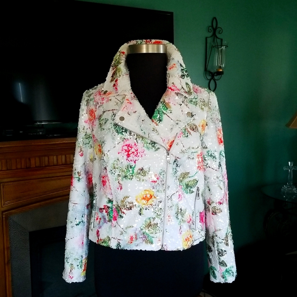 INC Sequin jacket